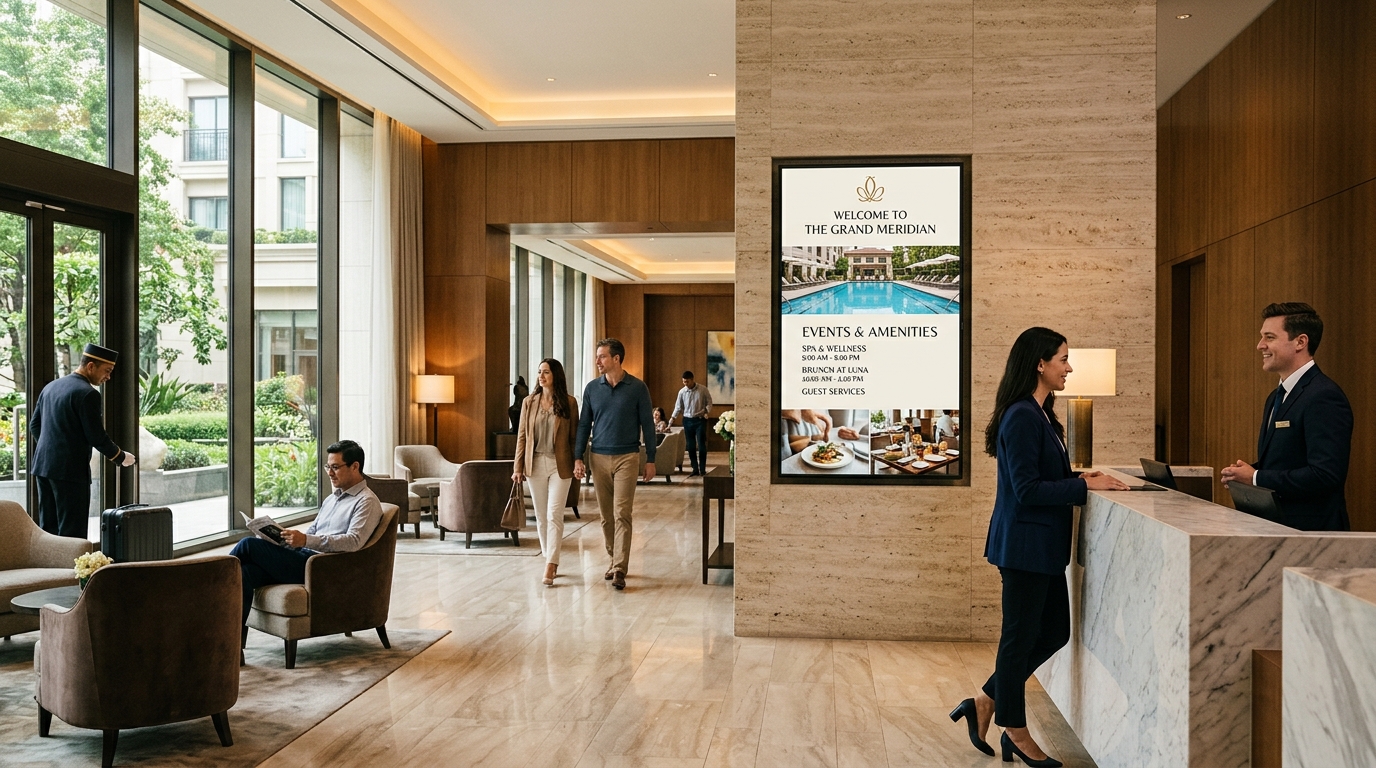 Digital Signage en hoteles: guía práctica