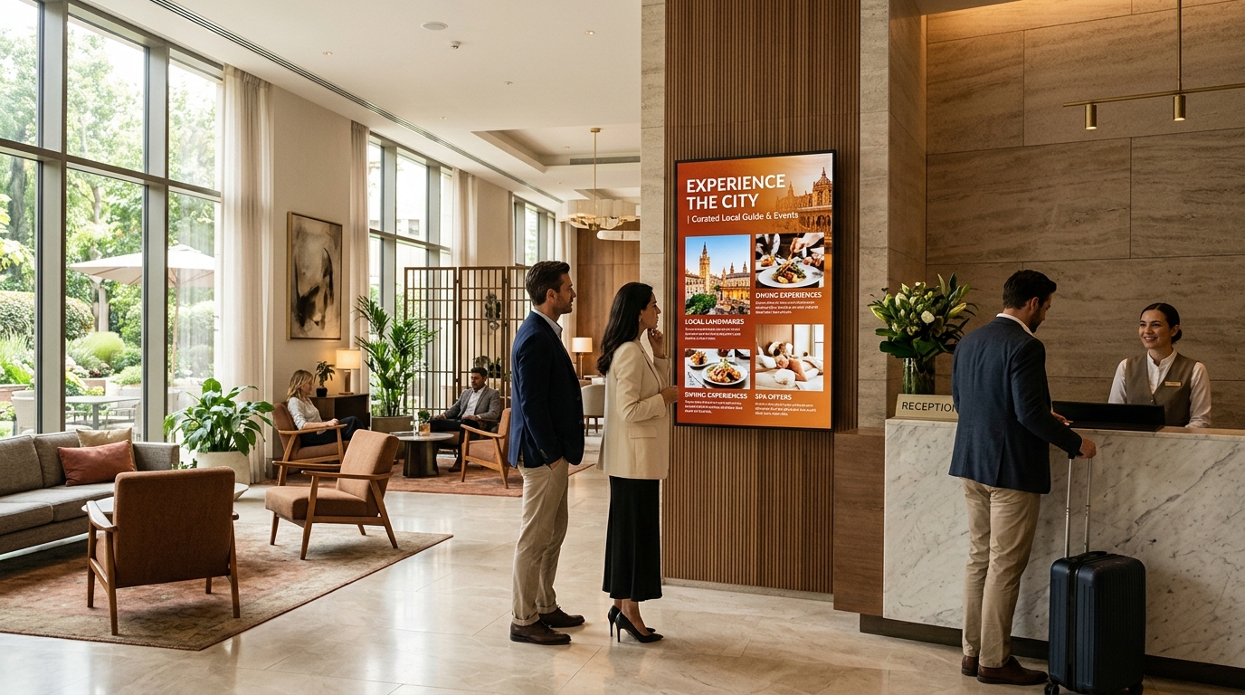 Digital Signage Hotelero: Maximiza Impacto Visual In-Stay