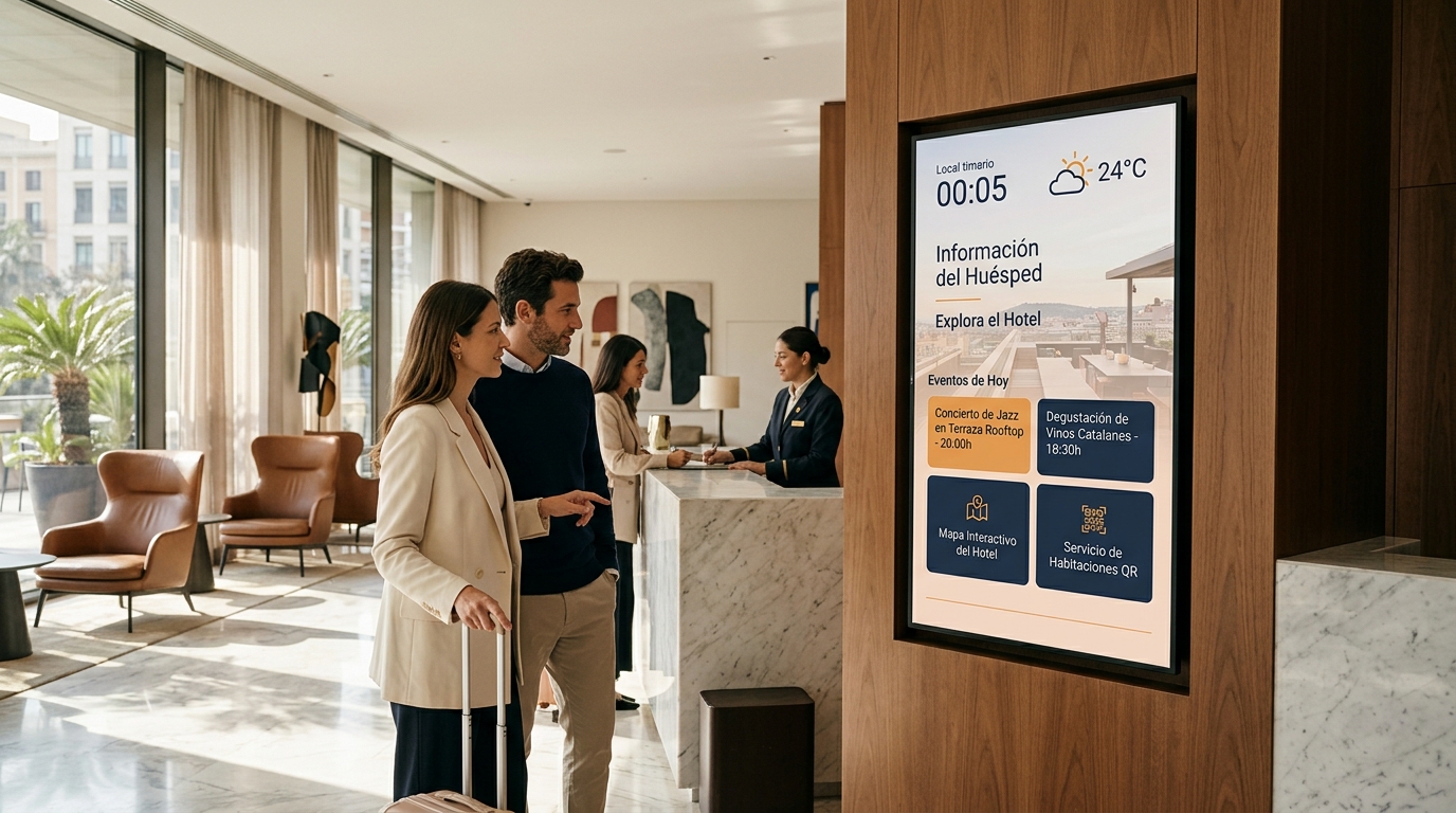 Digital Signage para Hoteles: Guía Práctica para 2026