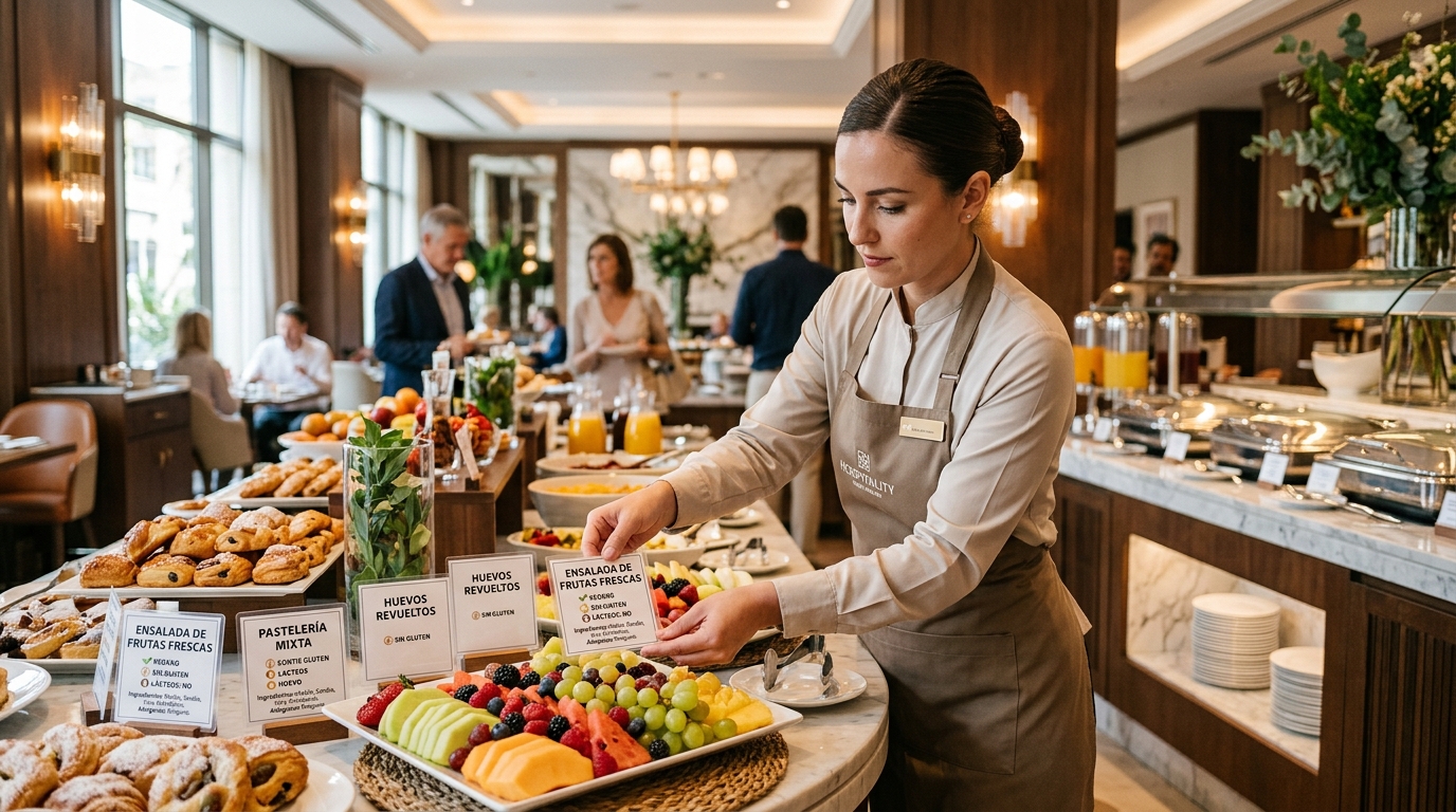 Buffet-Schilder im Hotel: Wie Sie Beschwerden und Allergie-Vorfälle reduzieren