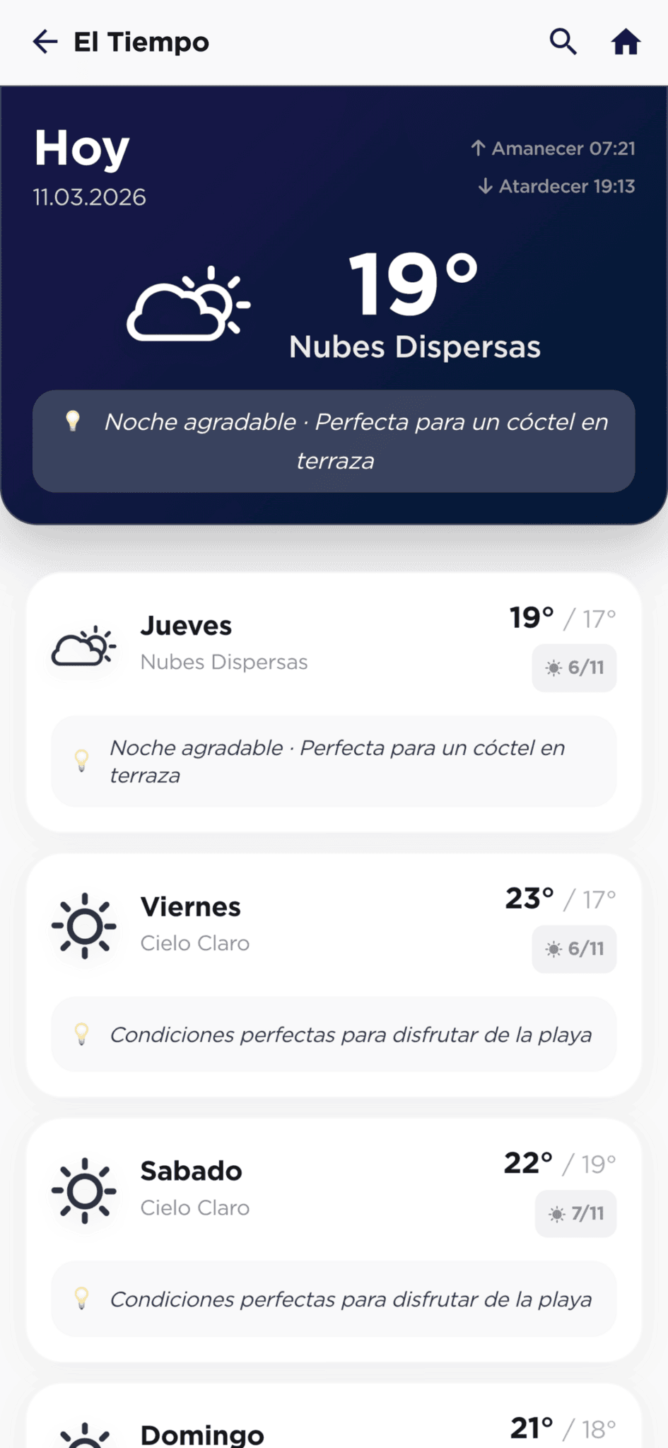 Upselling meteorológico