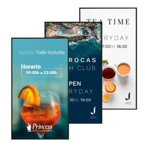 Digital Signage Informationsbildschirme für Hotels