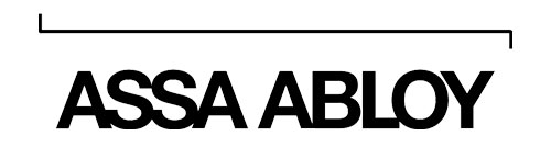 Logotipo oficial de Assa Abloy, proveedor líder en sistemas de cerraduras electrónicas