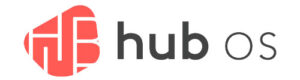 Logotipo oficial de HUB OS, plataforma tecnológica para hoteles