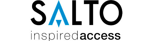 Logotipo oficial de Salto Systems, líder en soluciones de cerraduras electrónicas