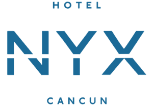 Logotipo vertical oficial dos hotéis NYX