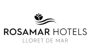 Logotipo da Rosamar Hoteles, grupo hoteleiro e cliente da Hoteligy