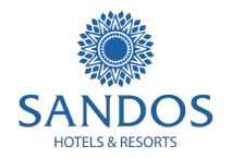 Logotipo da Sandos Hotels, uma rede de hotéis
