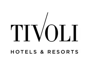 Logotipo dos Hotéis Tivoli, uma cadeia hoteleira internacional que aposta na Hoteligy