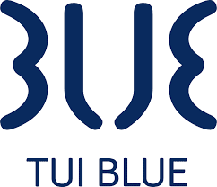 Logotipo da TUI Blue, uma rede hoteleira internacional comprometida com a digitalização com Hoteligy